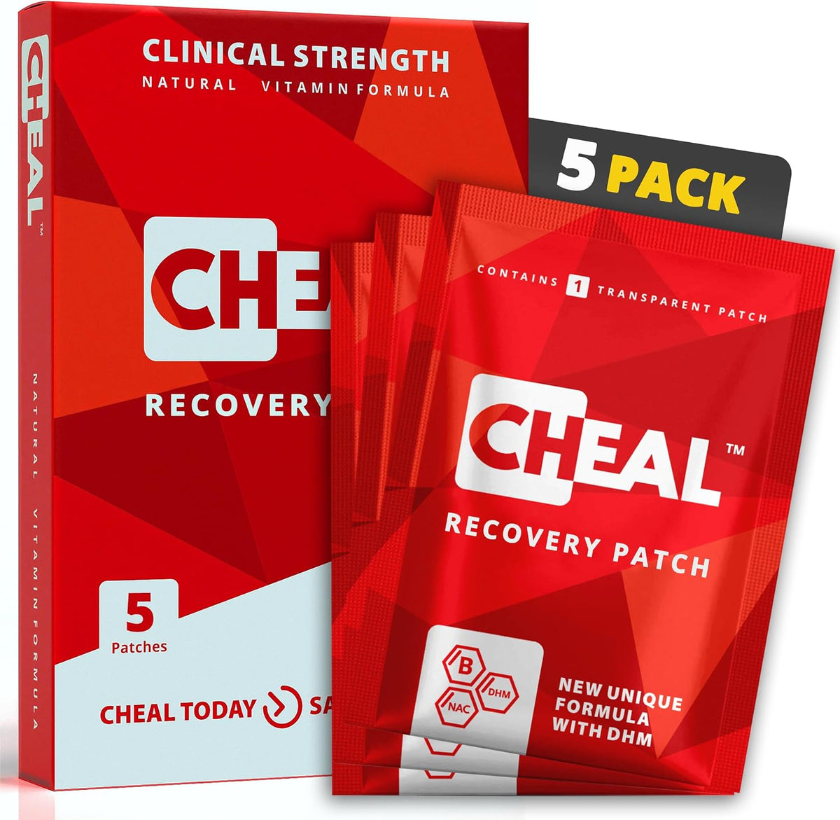 CHEAL party recovery patch front view packaging