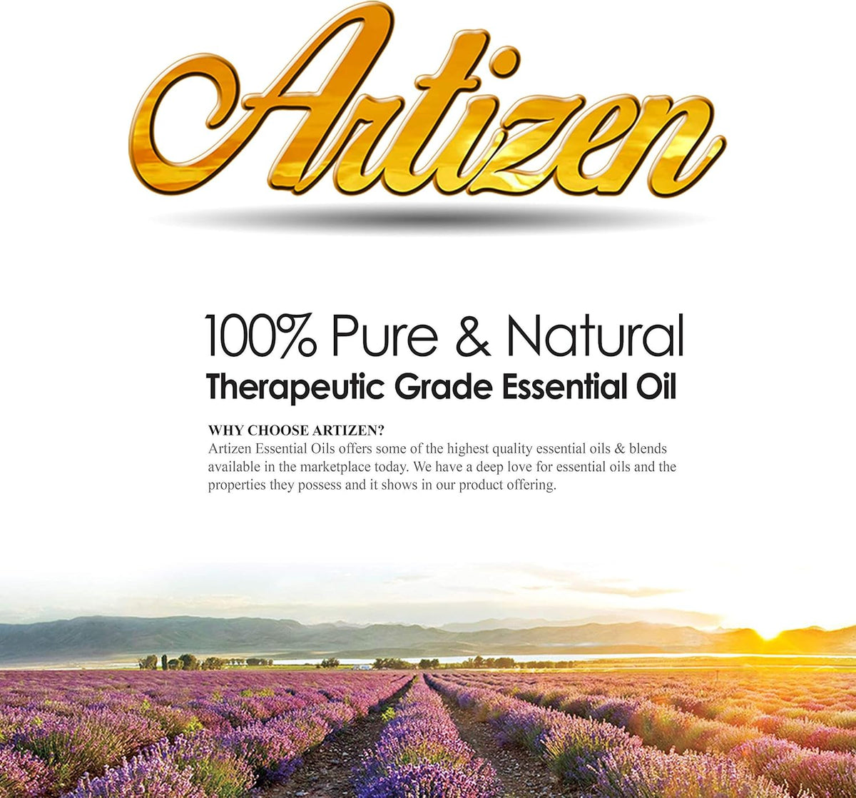 Artizen clary sage essential oil box packaging