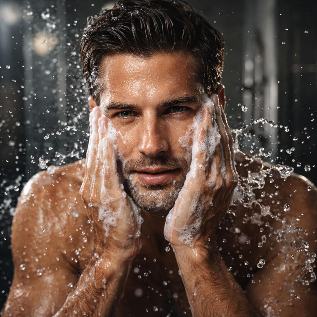 Pond's Men Bright Boost Icy Facewash ingredients highlight graphic