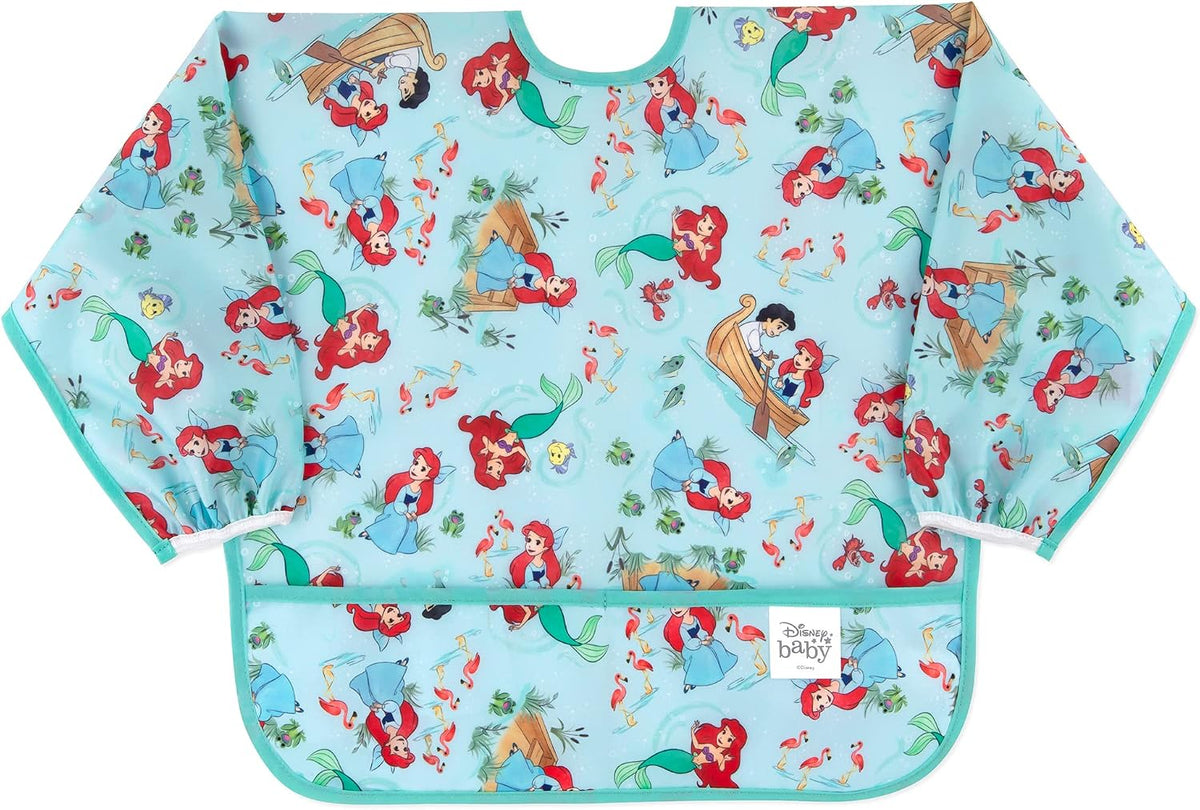 Bumkins Sleeved Bib for Girl or Boy, Baby and Toddler for 6-24 Mos, Essential Must Have for Eating, Feeding, Baby Led Weaning Supplies, Long Sleeve Mess Saving Food Catcher, Soft Fabric, Gray Chevron - Image 12