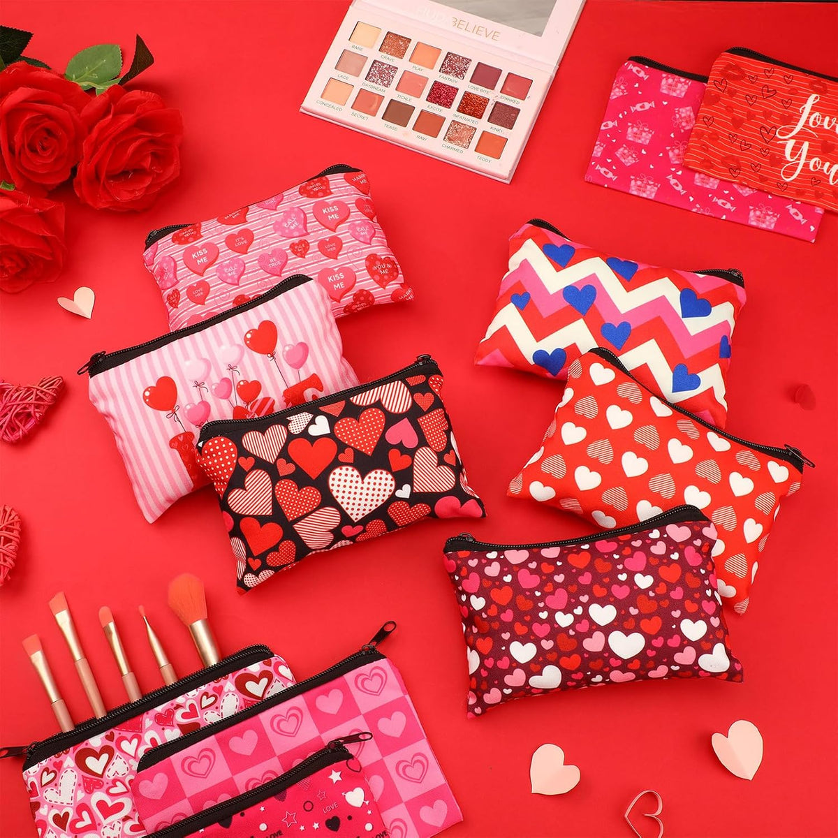 Abbylike multi-functional cosmetic bags lifestyle display