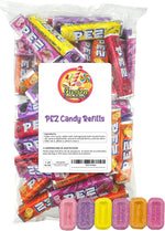 Loading colorful fruit candy rolls into a classic USA character dispenser