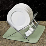 GRTARANY fast drying microfiber mat with glassware