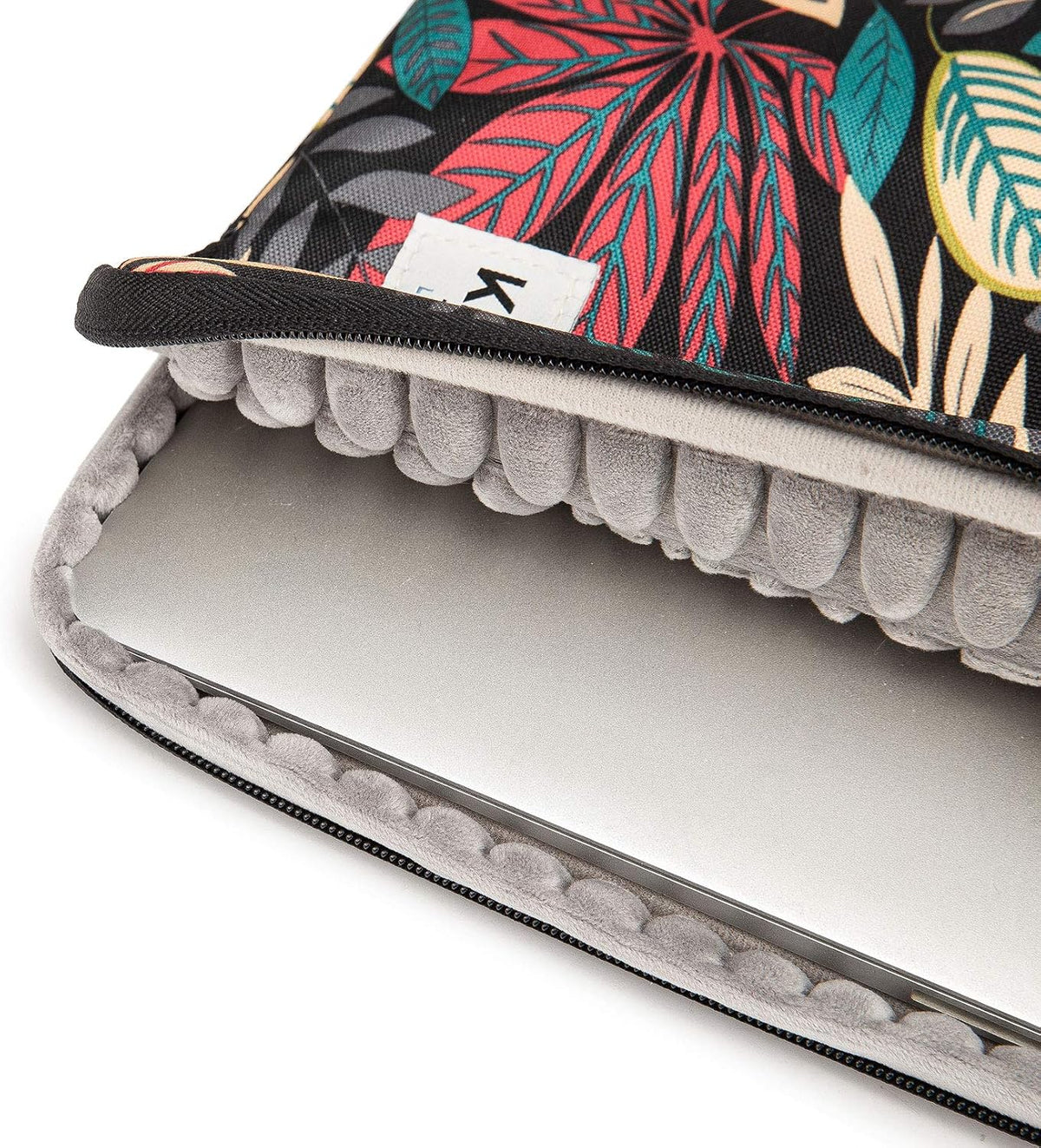 Kinmac shockproof sleeve interior showing soft fluffy lining