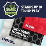 Tough minimal stuffing dragon dog chew toy by goDog India