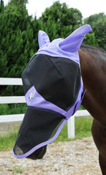 Close up of 3D eye visor on T Teke horse fly mask