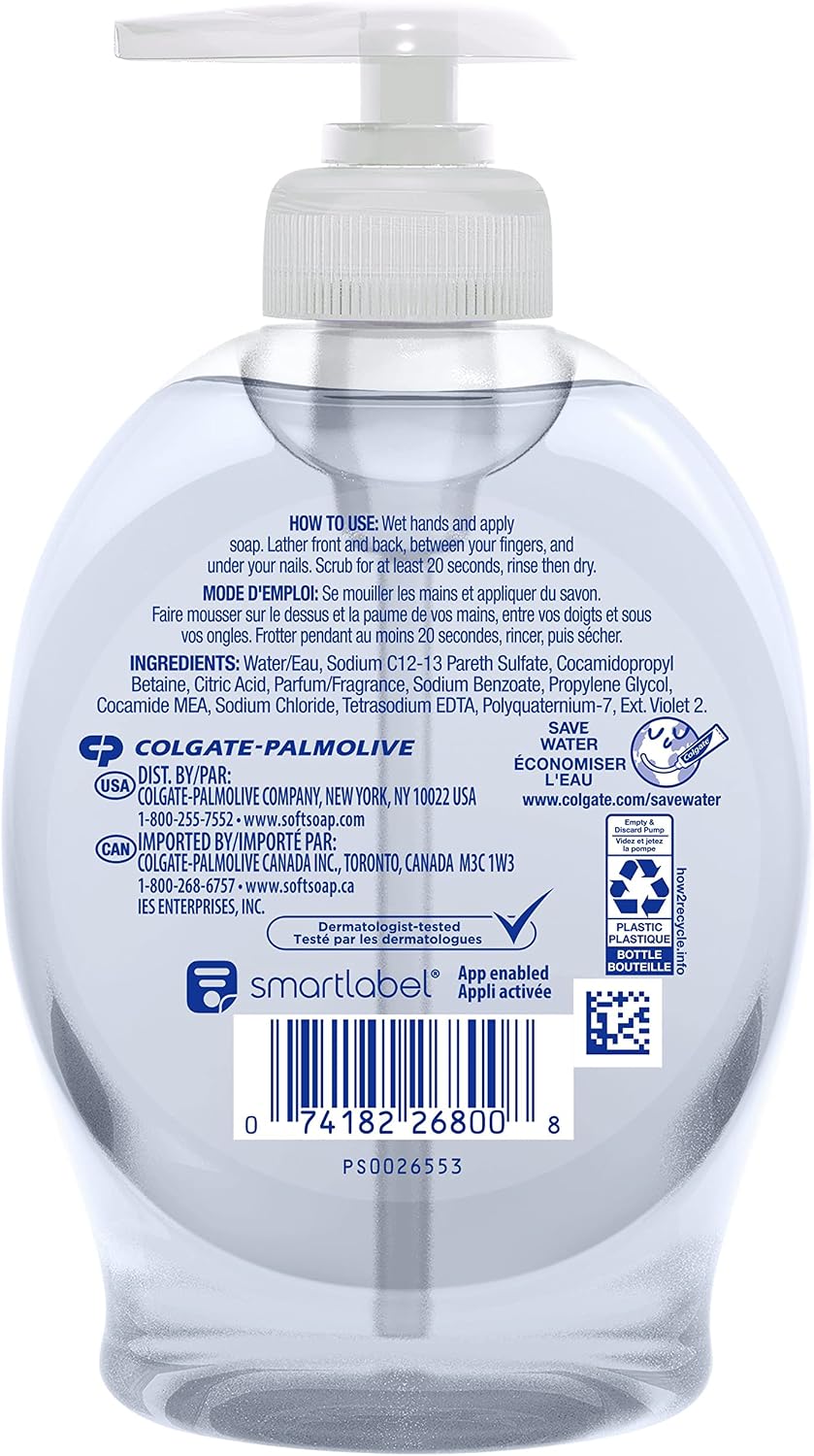 Softsoap Aquarium hand soap bottle displaying the vibrant aquarium theme