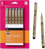 Sakura Pigma Micron fineliner pens front view packaging