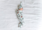 Copper Pearl stretchy soft baby hat flat lay