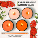 Candle Shop individual wax dye packets arrangement