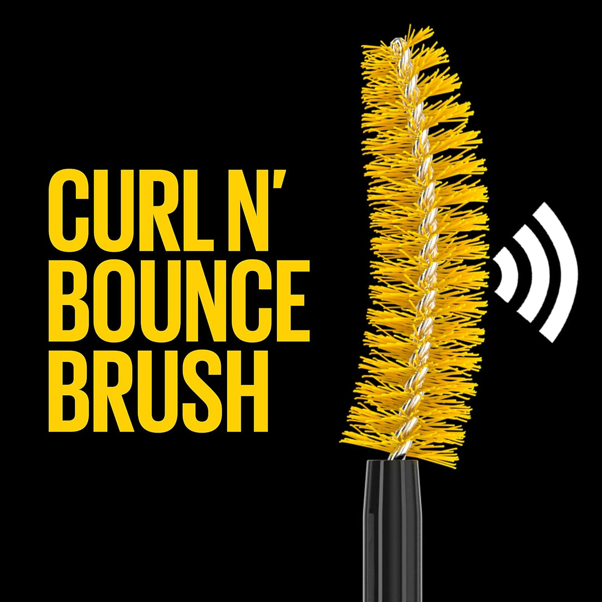Maybelline volumizing mascara on model lashes