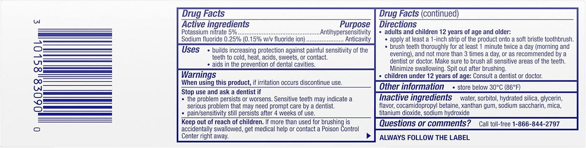 Sensodyne Pronamel Multi-Action Enamel Toothpaste for Sensitive Teeth, to Reharden and Strengthen Enamel, Cleansing Mint - 4 Ounces - Image 9