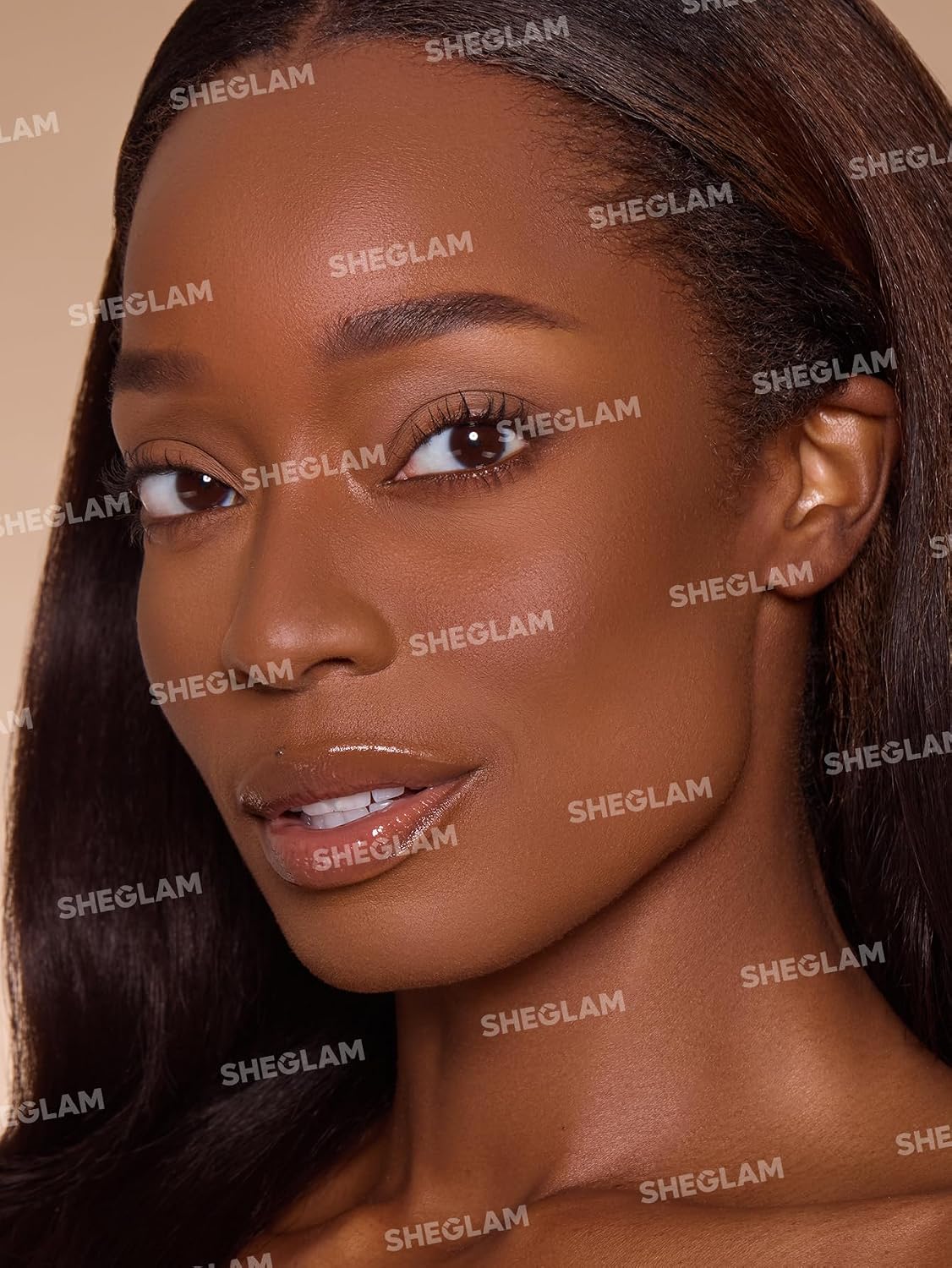 Swatch of Sheglam Hickory bronzer on skin