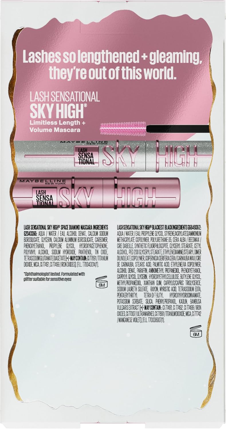 Full size Maybelline Sky High Blackest Black mascara tube