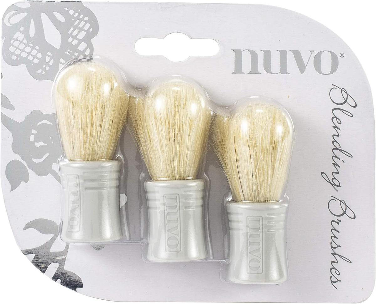 Nuvo blending brushes professional art blending tool front view crafting supply