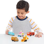 Stinky and Dirty toy characters lined up for action play