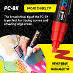 POSCA assorted color paint markers set showing tips