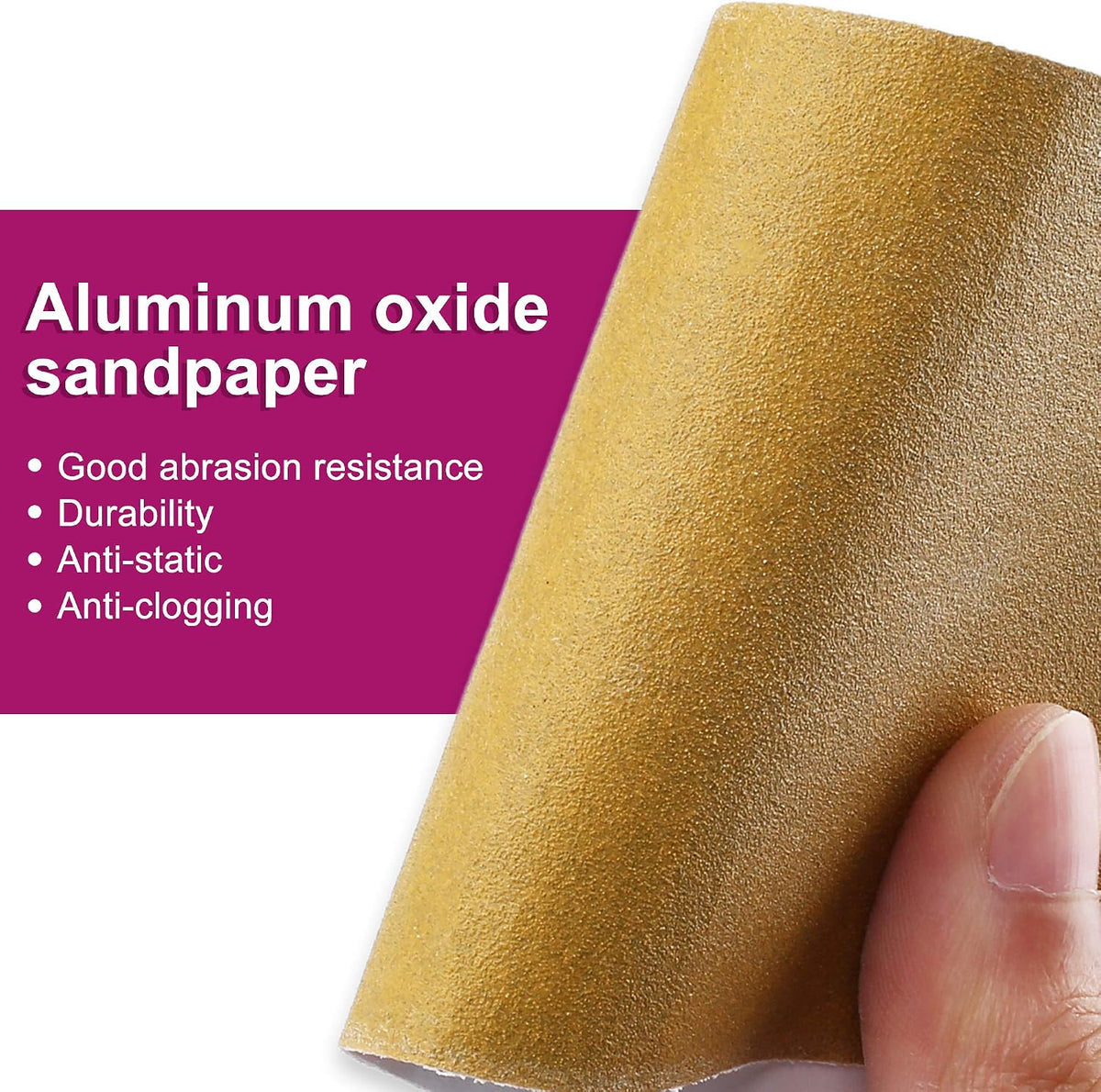 LotFancy adhesive longboard sandpaper roll texture closeup
