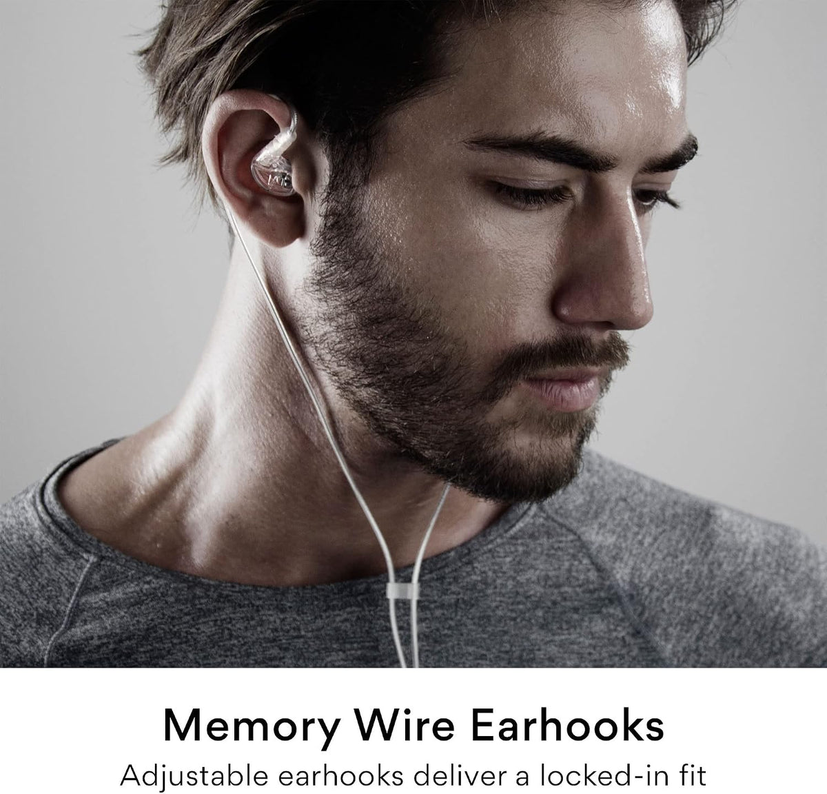 MEE audio workout earbuds inside carrying case