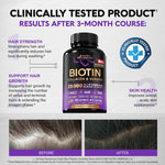 Nutraharmony biotin and collagen supplement label nutritional information