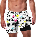 Mens Swim Trunks with Compression Liner 5.5" 2 in 1 Bathing Suit - Image 9