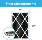 Filtrete 16x20x1 filter pleated media closeup