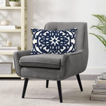 Alysheer boho cushion case on a living room bed