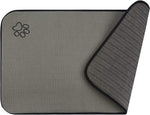 Sinland microfiber pet bowl mat grey front view