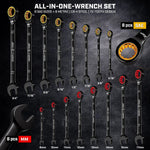 Ironcube 16-piece wrench set laid out with canvas roll