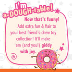 Nylabone donut dog toy center hole for treat spreads