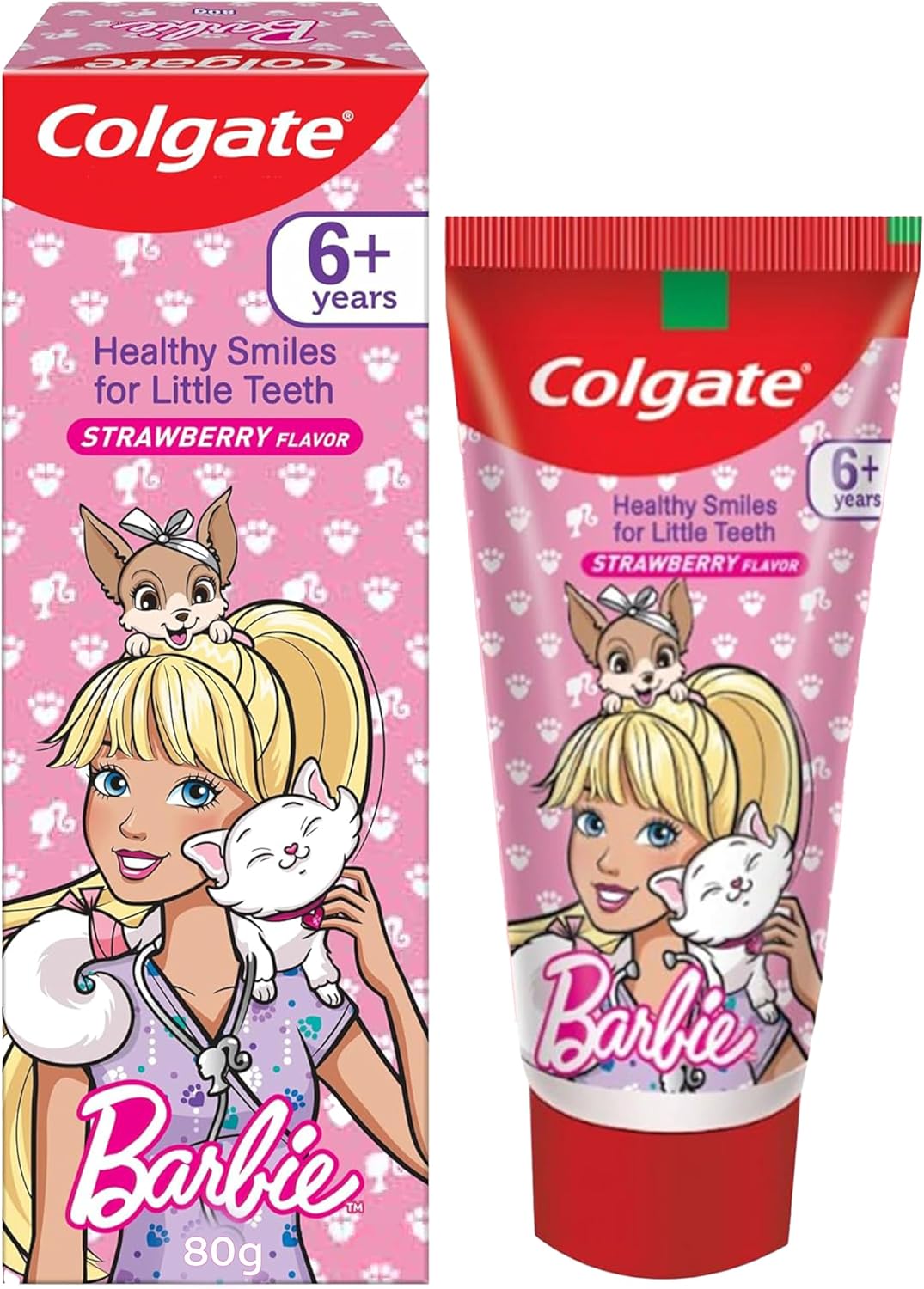 Colgate Kids Barbie Red Toothpaste - 80 g - Image 1