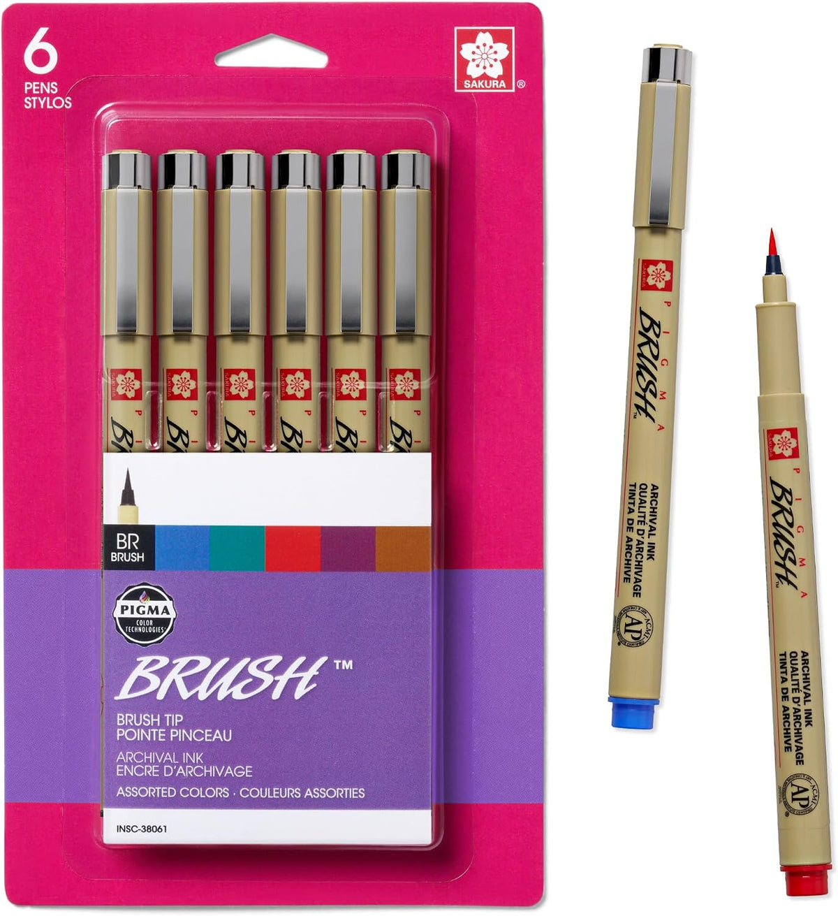 SAKURA Pigma 8 piece pen set back of pack details