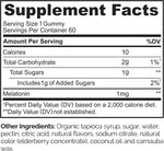Naturelo melatonin gummies complete bottle with safety seal