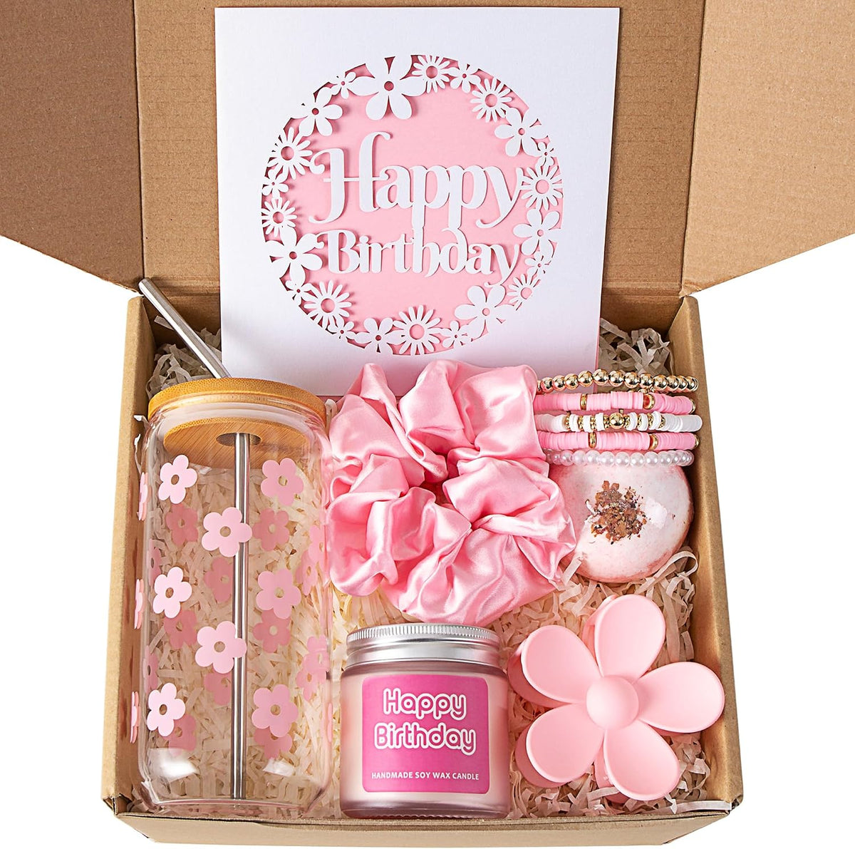 JTEWB birthday gift box front view featuring all 7 items