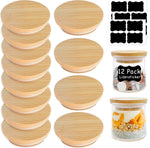 Complete eight pack set of eco-friendly jar lids
