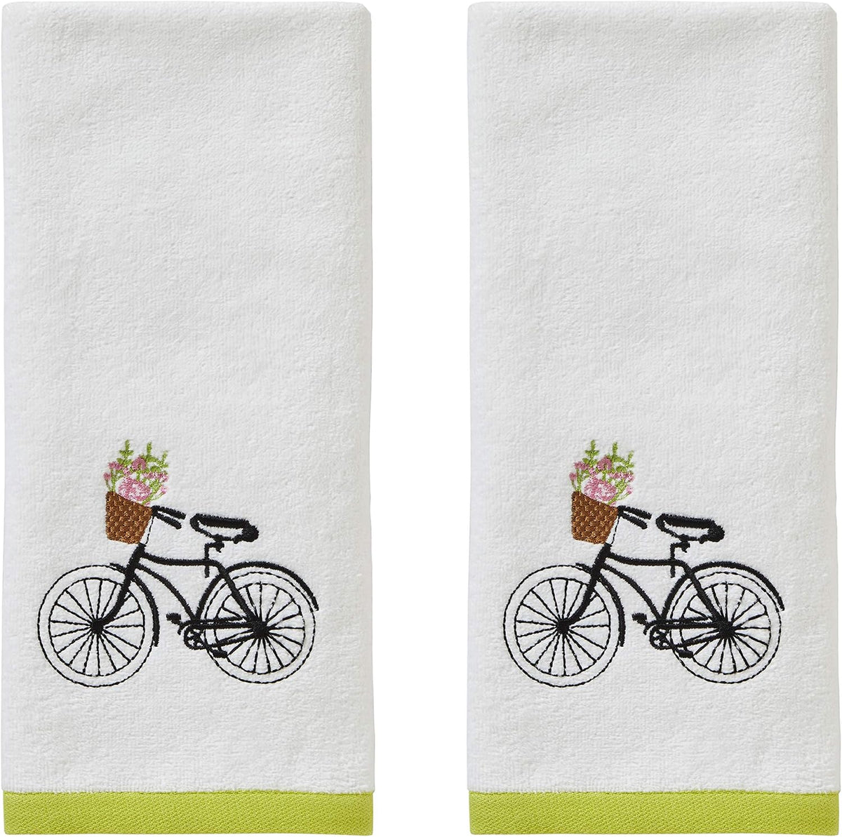SKL Home Flower Basket Bike hand towel front view