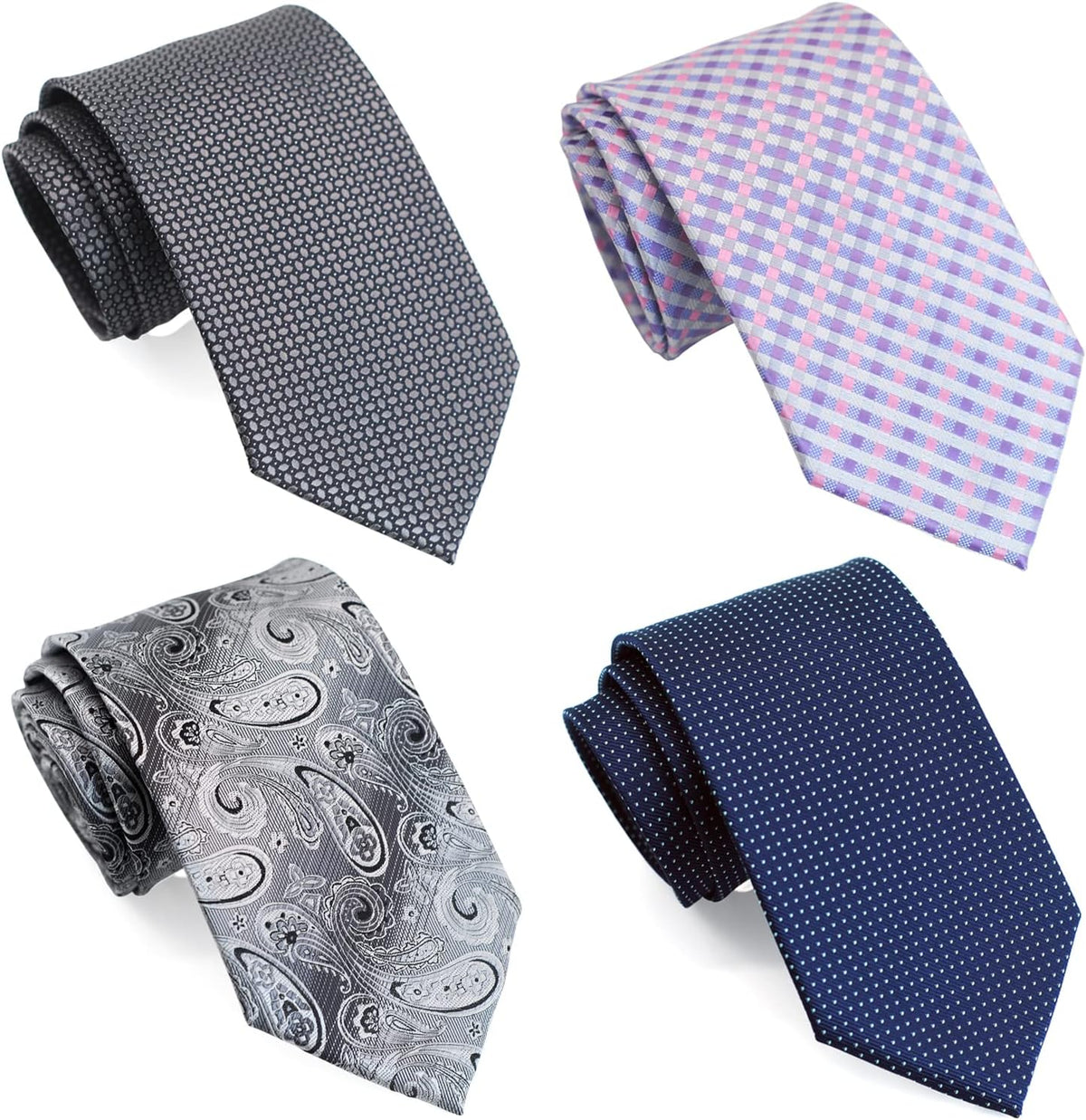 Zenxus extra long neckties front view and packaging