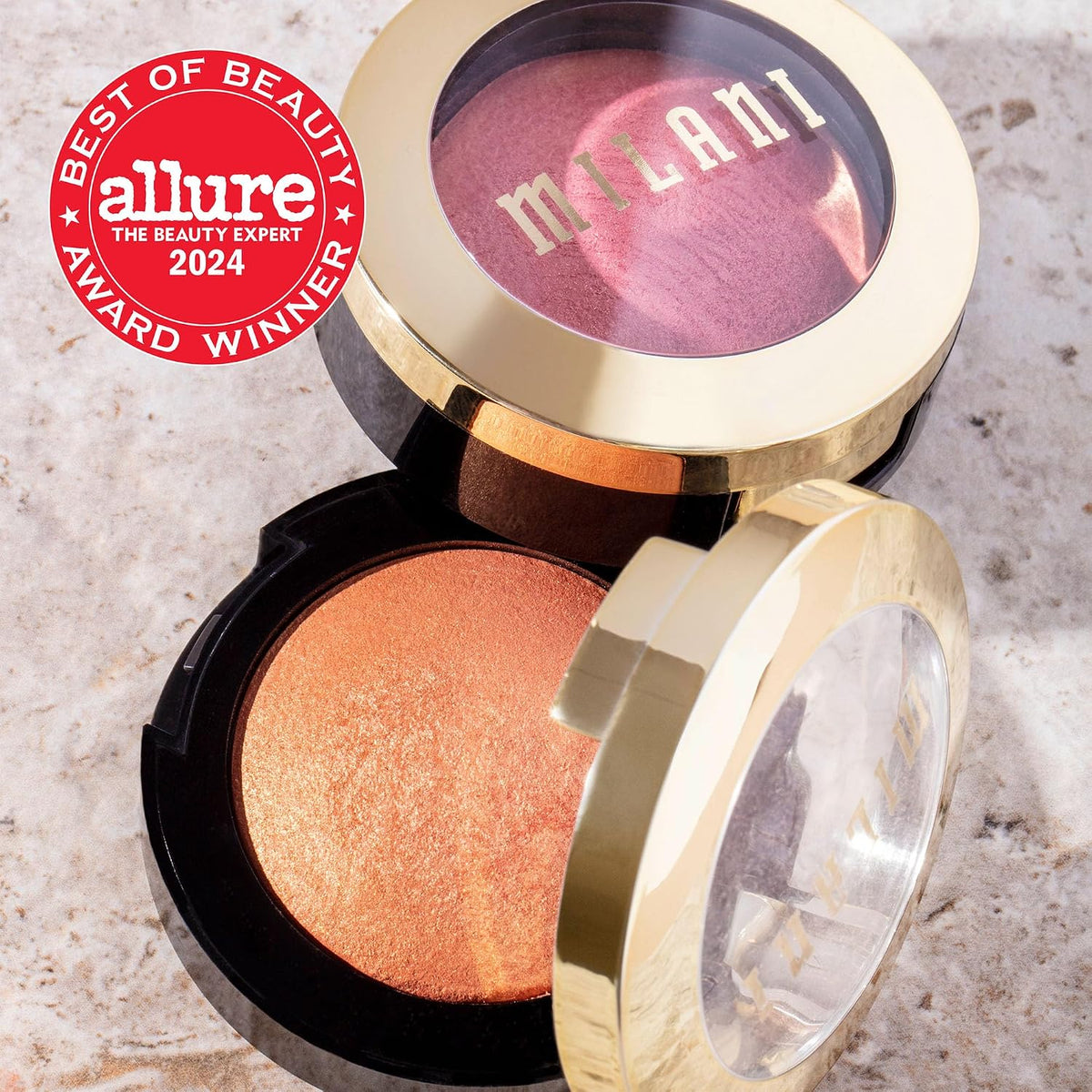 Authentic USA imported matte coral cheek contour powder blush