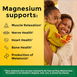 Nature Made magnesium supplement bottle back label ingredients
