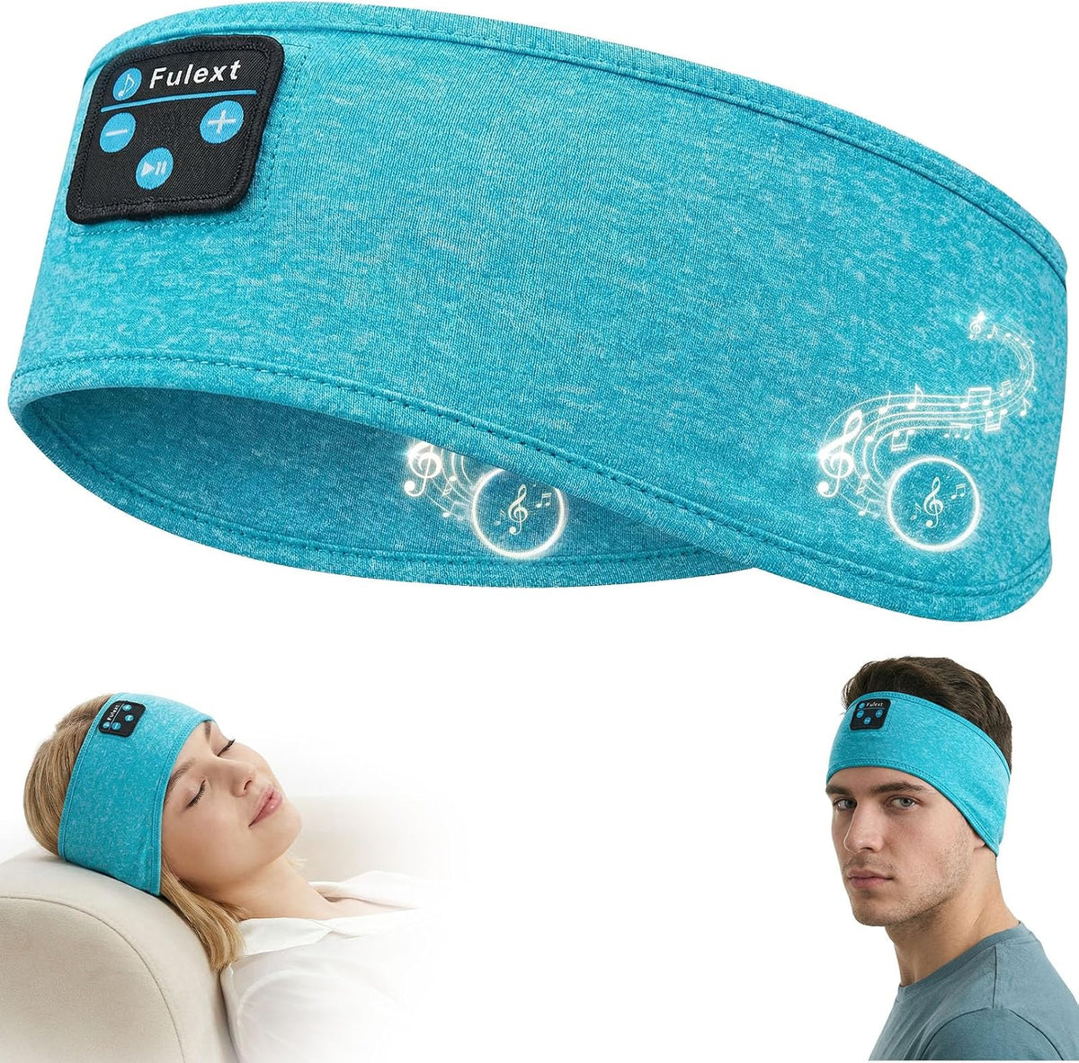 Sleep Headphones, Wireless Sports Headband Headphones for Sleeping | Ultra-Thin Stereo Speakers for Side Sleeper, Bluetooth 5.4 Tech, 14H Long Battery Life, Soft Headband Earphones for Men Women - Image 15