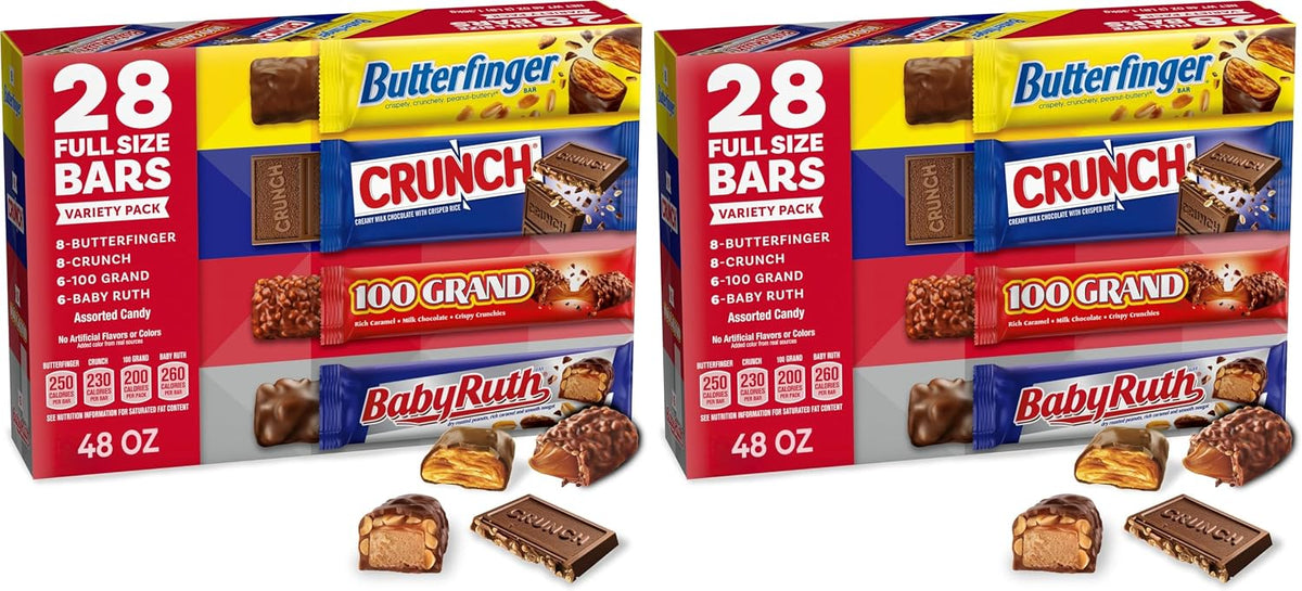 Assorted Butterfinger, Crunch, Baby Ruth, and 100 Grand Full Size Chocolates, 18 count, 31.2 oz - Image 9