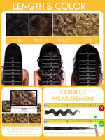 Caliee human hair extensions packaging and contents