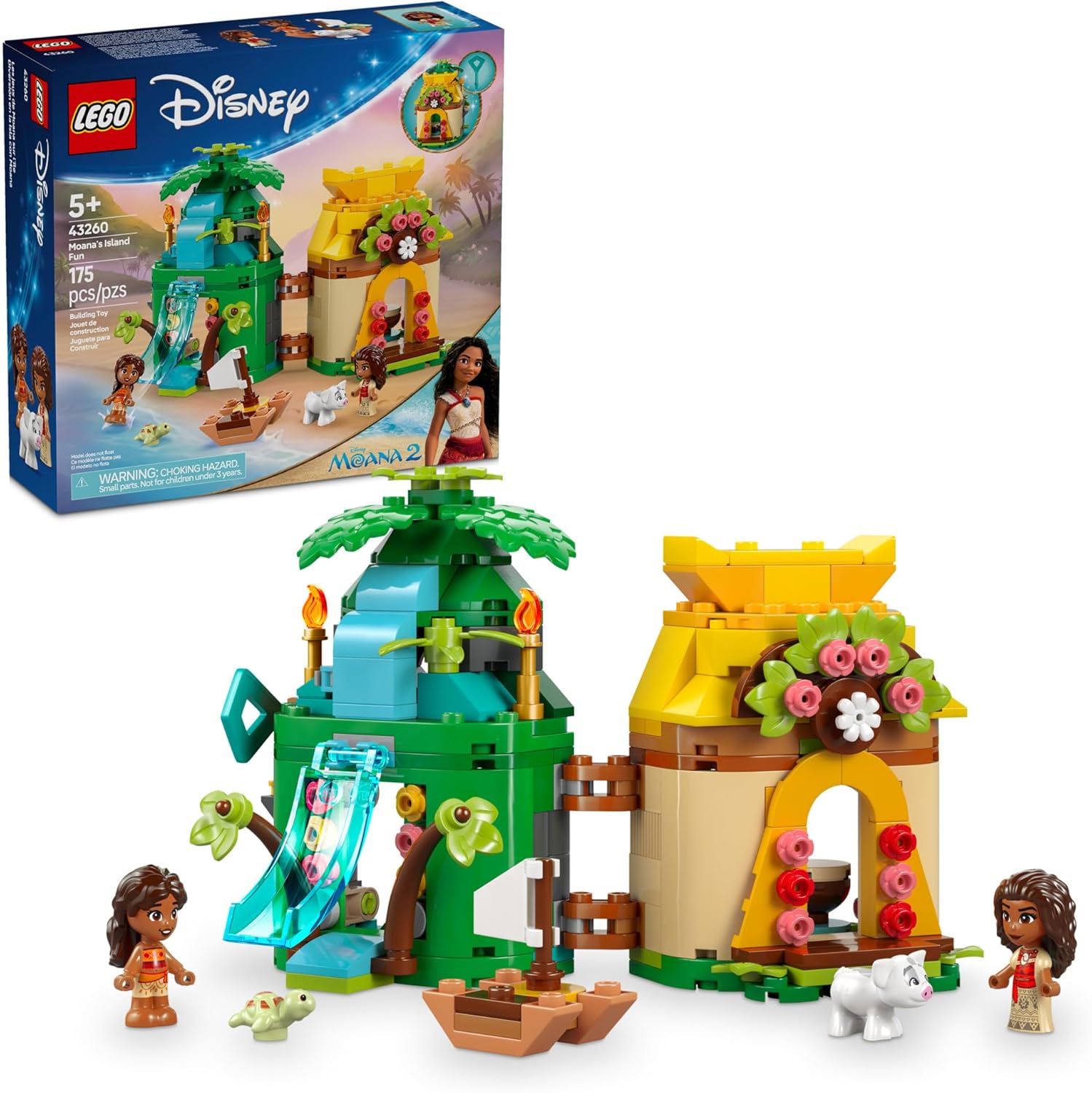 Lego Disney Moana's Island Fun building toy set front view