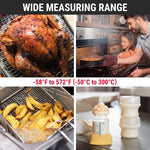 TempPro BBQ thermometer folded compactly for safe storage