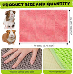 Close up of soft microfiber chenille texture on Barydat cage mat