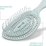 BioSilk for pets sustainable dog brush package back displaying instructions.