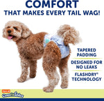 Breathable disposable diapers for female dogs in heat cycle