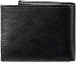 Levi's bifold wallet interior bill compartment and pocket layout