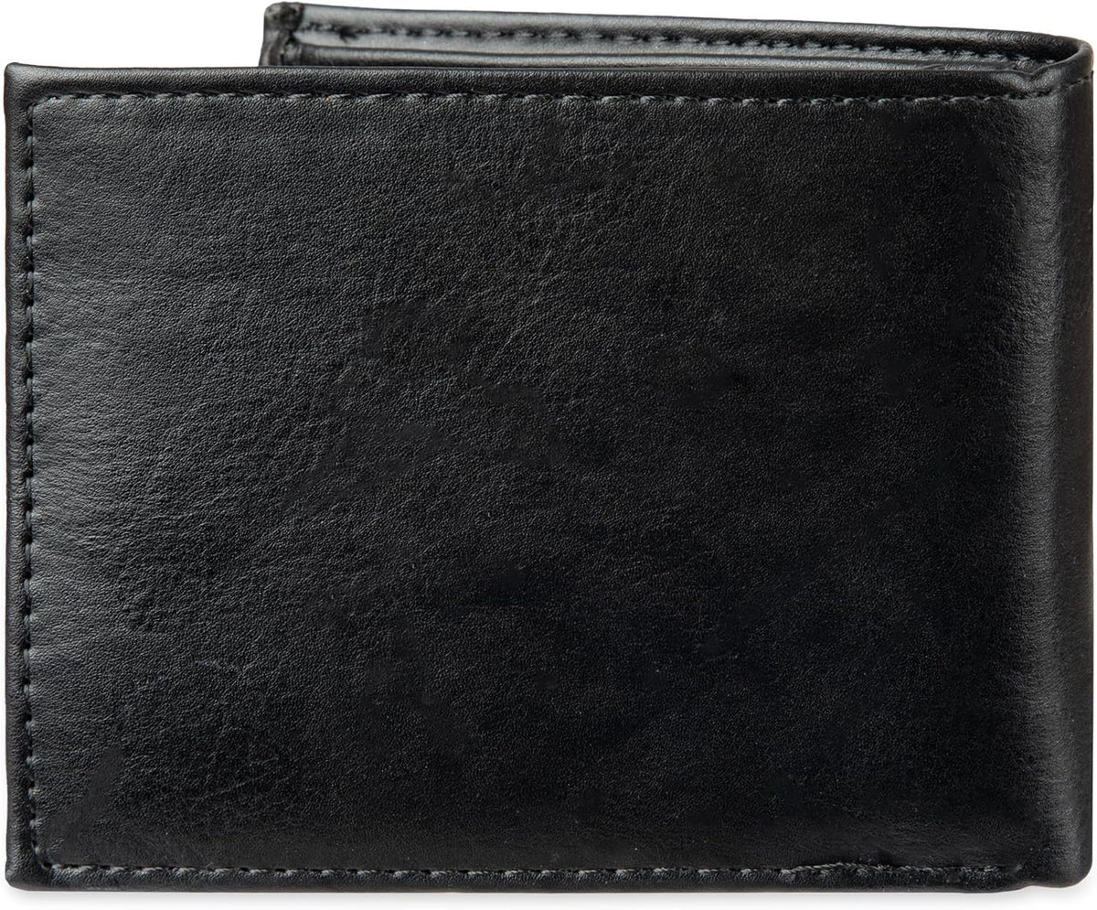Levi's bifold wallet interior bill compartment and pocket layout