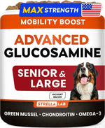 Senior Advanced Glucosamine Chondroitin Joint Supplement for Dogs - Hip & Joint Pain Relief Pills - Large & Small Breed - Hip Joint Chews Canine Joint Health - Dogs&Horses - Bacon Flavor-120Ct - Image 13
